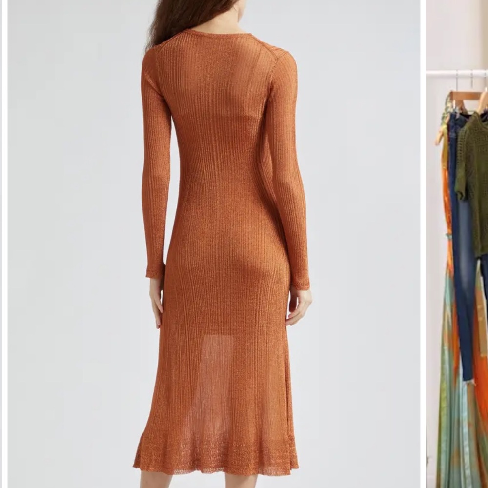 Ulla Johnson Simone long sleeve ribbed dress